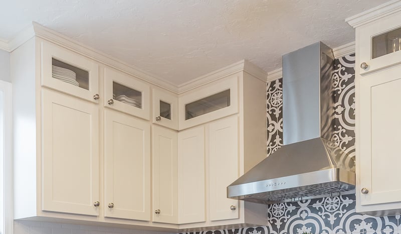 How To Add Cabinet Door To Soffit On Kitchen Cabinets : Soffits For ...
